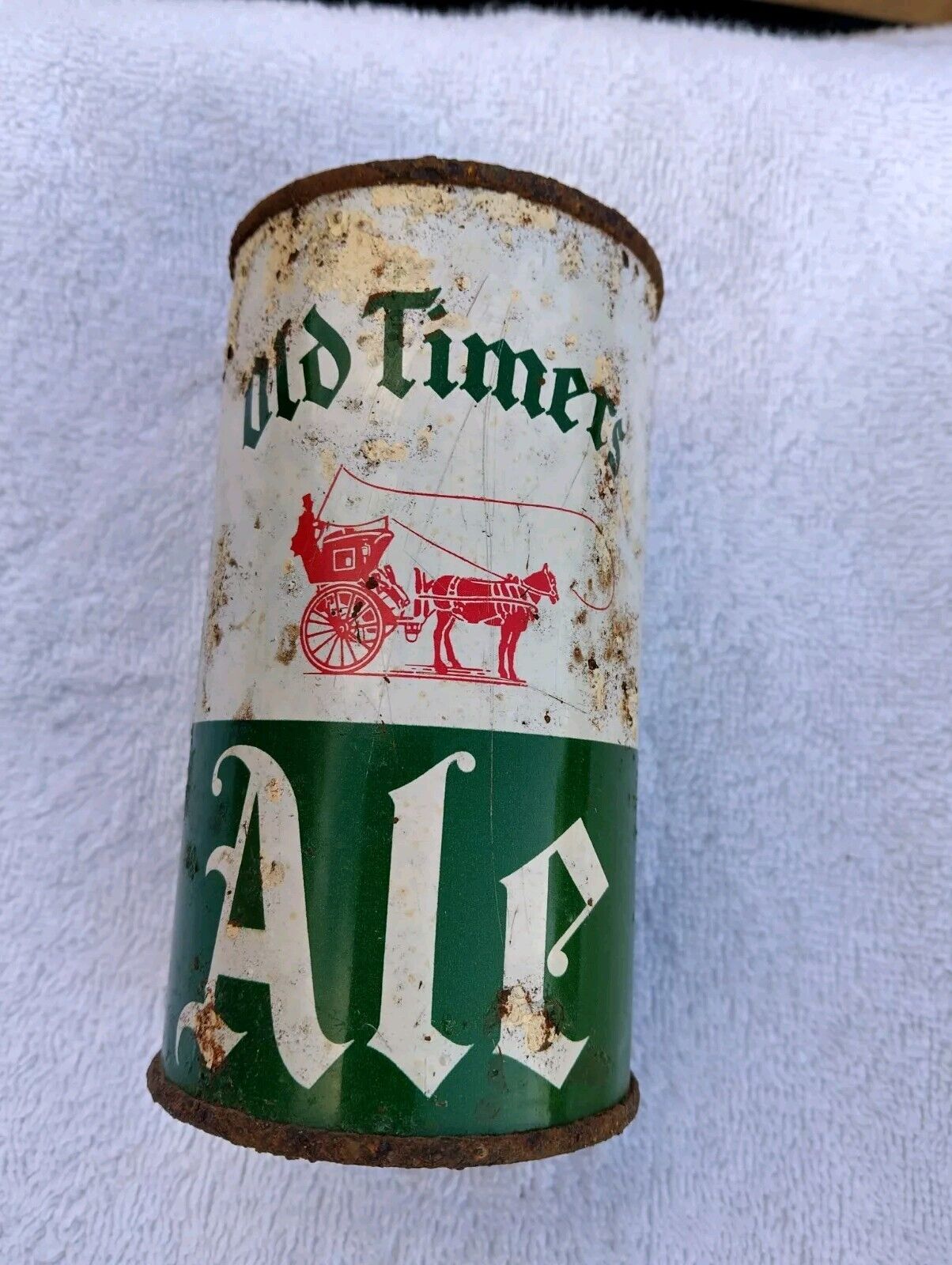 SOLID OLD TIMERS ALE  FLAT TOP BEER CAN, CLEVELAND SANDUSKY BREW, CLEVELAND,OH
