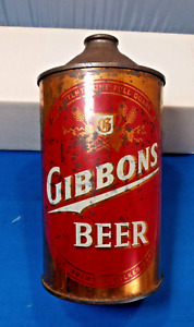 Gibbons beer Quart Cone top beer can  Wiles-Barre  PA  EMPTY CAN