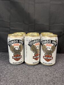 Vintage Sturgis 50th Anniversary 1990 Harley Davidson Beer 6 Pack - Excellent