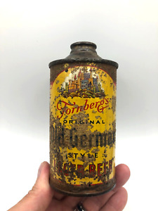 Mega Rare 12oz TORNBERG'S Old German Lager (NO 4%) Cone Top Beer Can El Rey S.F.