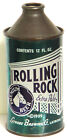 SHARP ROLLING ROCK BEER CONE TOP EARLY 1950s INDOOR CAN LATROBE BREWING CO. PA.