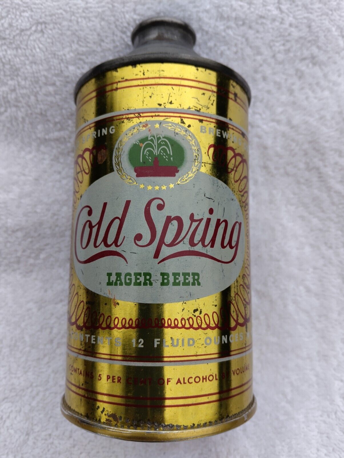 NICE COLD SPRINGS CONE TOP BEER CAN.COLD SPRINGS  BREW,COLD SPRINGS,MN