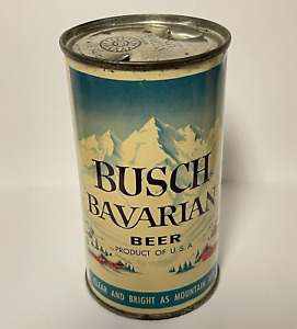 BUSCH BAVARIAN BEER flat can PRODUCT OF U.S.A. St Louis MO  3 Cities VANITY TOP