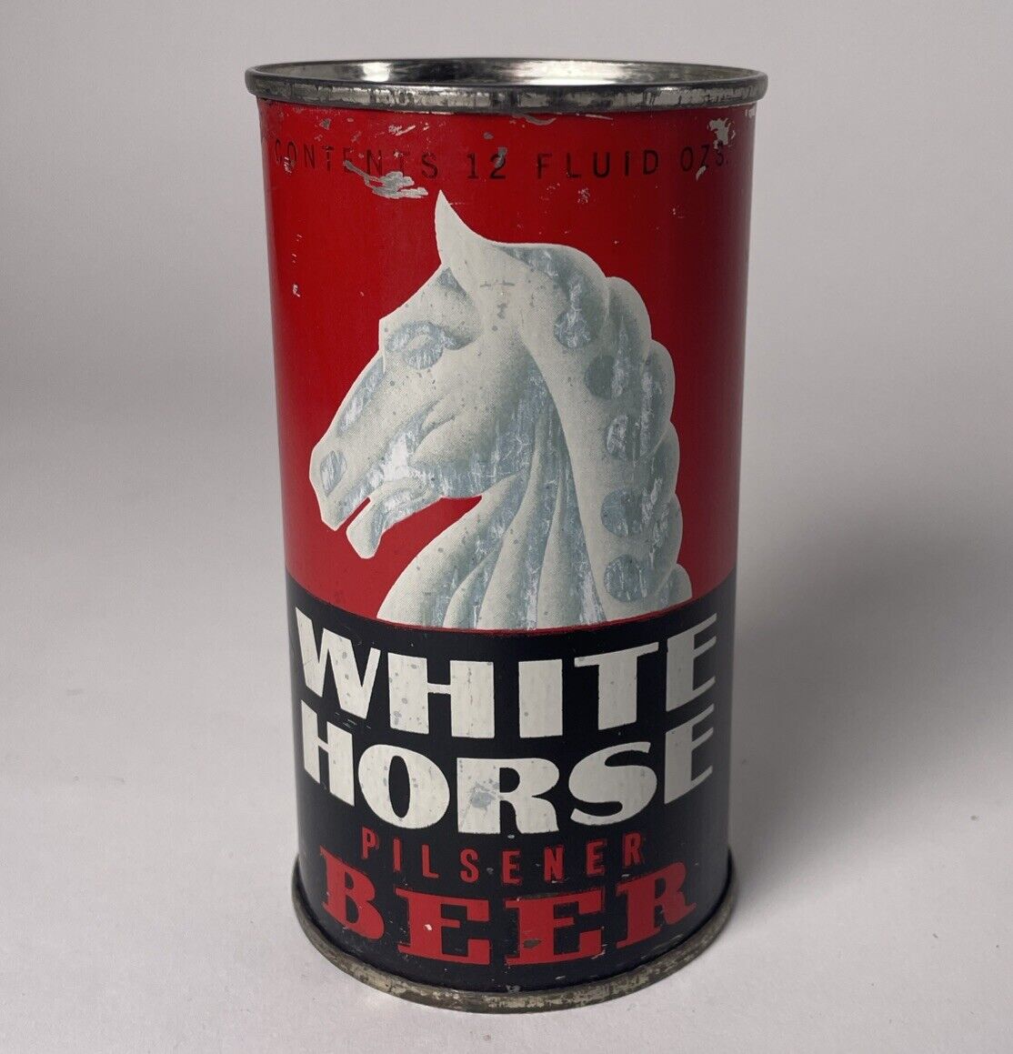 White Horse Pilsener Beer Flat Top OI IRTP Manhattan Brewing Chicag IL- Restored