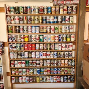 160 Steel EMPTY beer can collection Bock Hamms Primo Red Lion Ballentine Alpine