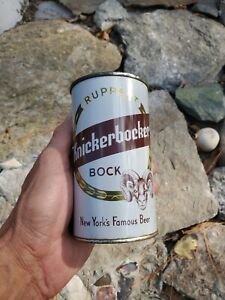 Rupper Knickerbocker Bock 2 Panel 12oz Flat Top Beer Can Empty Can NICE COND.