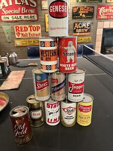 Vintage Beer Cans with BONUS (Old Gold Opening instructions Can)!