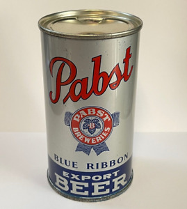 PABST BLUE RIBBON EXPORT BEER Flat Top Can OPENING INSTRUCTIONS  IRTP  OI EMPTY