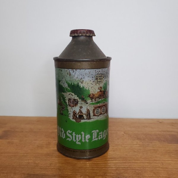 OLD STYLE LAGER Cone Top Beer Can