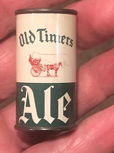 Mini Beer Can: OLD TIMERS ALE; FLAT TOP BEER CAN, CLEVELAND SANDUSKY; OHIO; MINT
