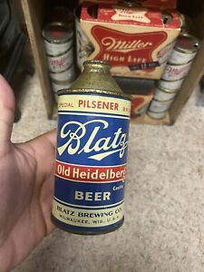 blatz beer cone top beer can … old heidelberg …special pilsener milwaukee wi