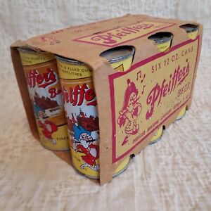 Vintage Pfeiffer Beer Flat Top Cans 6 Pack. Dated 1933.