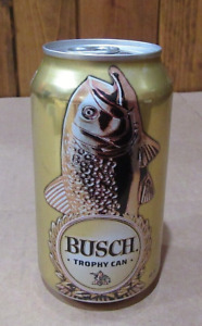 Very Rare 2016 BUSCH TROPHY CAN 12oz Fishing Beer Can Few Were Made Tough