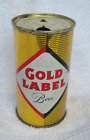 Gold Label flat top beer can from 1959, DAVE LARRAZOLO collection, CLEAN!