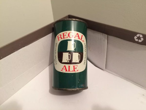 Regal Ale flat top beer can