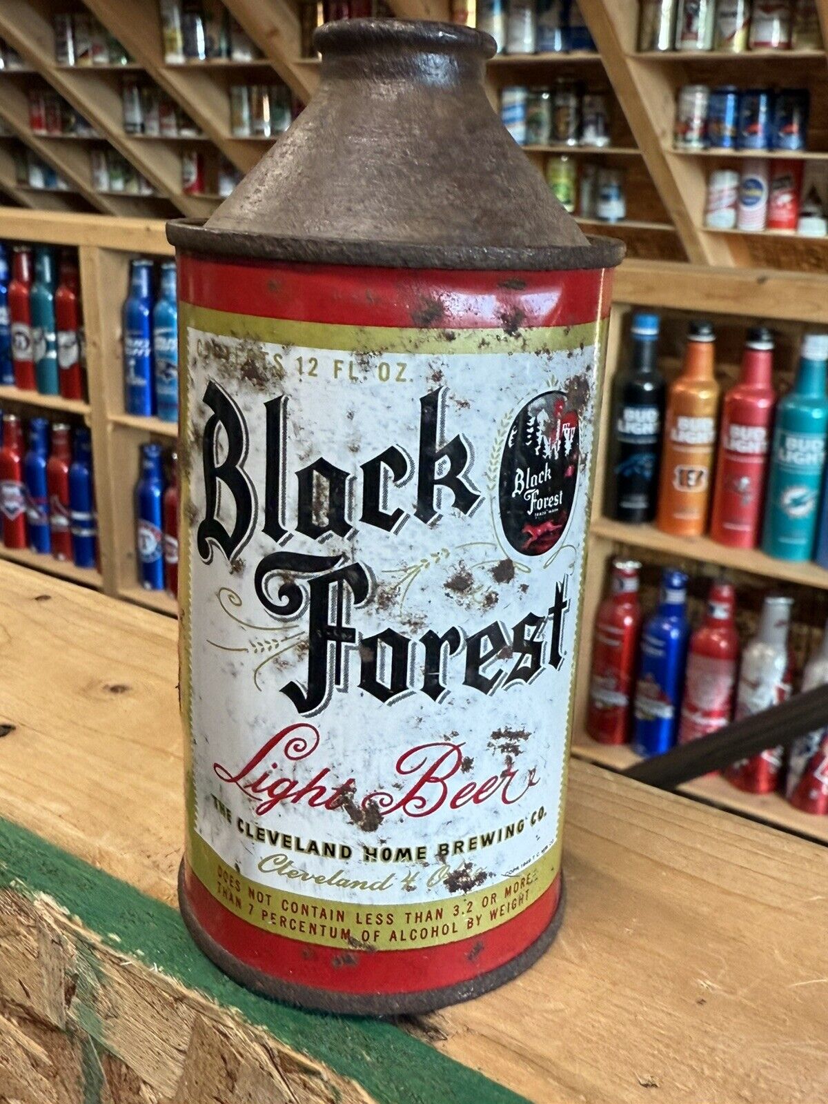 Vintage Black Forest Beer Cone Top Can 1949 Cleveland, Ohio