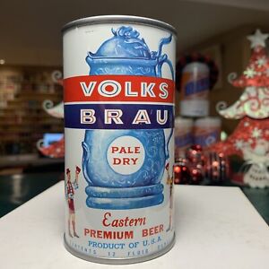 Volks Brau Eastern Premium Flat Top Beer Can 12oz 143-39 Drewrys South Bend IN