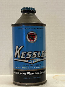 Kessler Beer Cone Top Beer Can  Original crown - super clean!