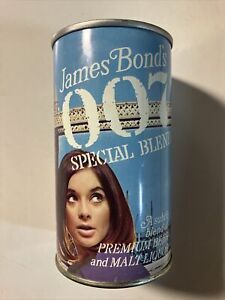 Original James Bond's 007 Special Blend Beer Can Empty Tab Pulled Off, Nice!