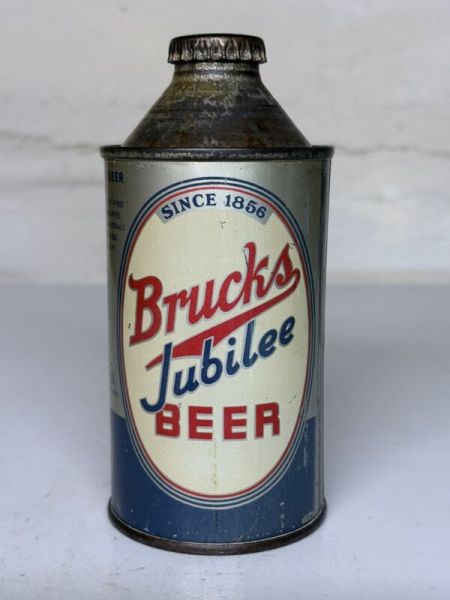 Beautiful Brucks Jubilee Beer 12 Oz. Hi Profile IRTP Conetop Cincinnati, Ohio