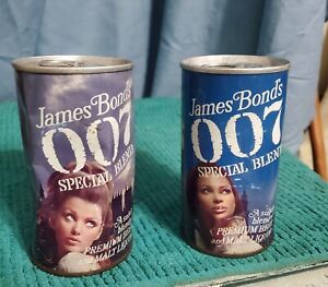 Extremely rare ORIGINAL 007 James Bond special Blend beer cans