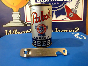 Pabst Export Beer Tapa Can 12oz Straight Steel With Seam And Correct Opener