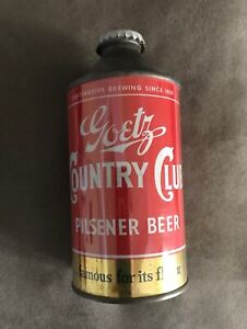GOETZ COUNTRY CLUB PILSNER BEER CONE TOP WITH CAP ST JOSEPH MO IRTP **MINTY**