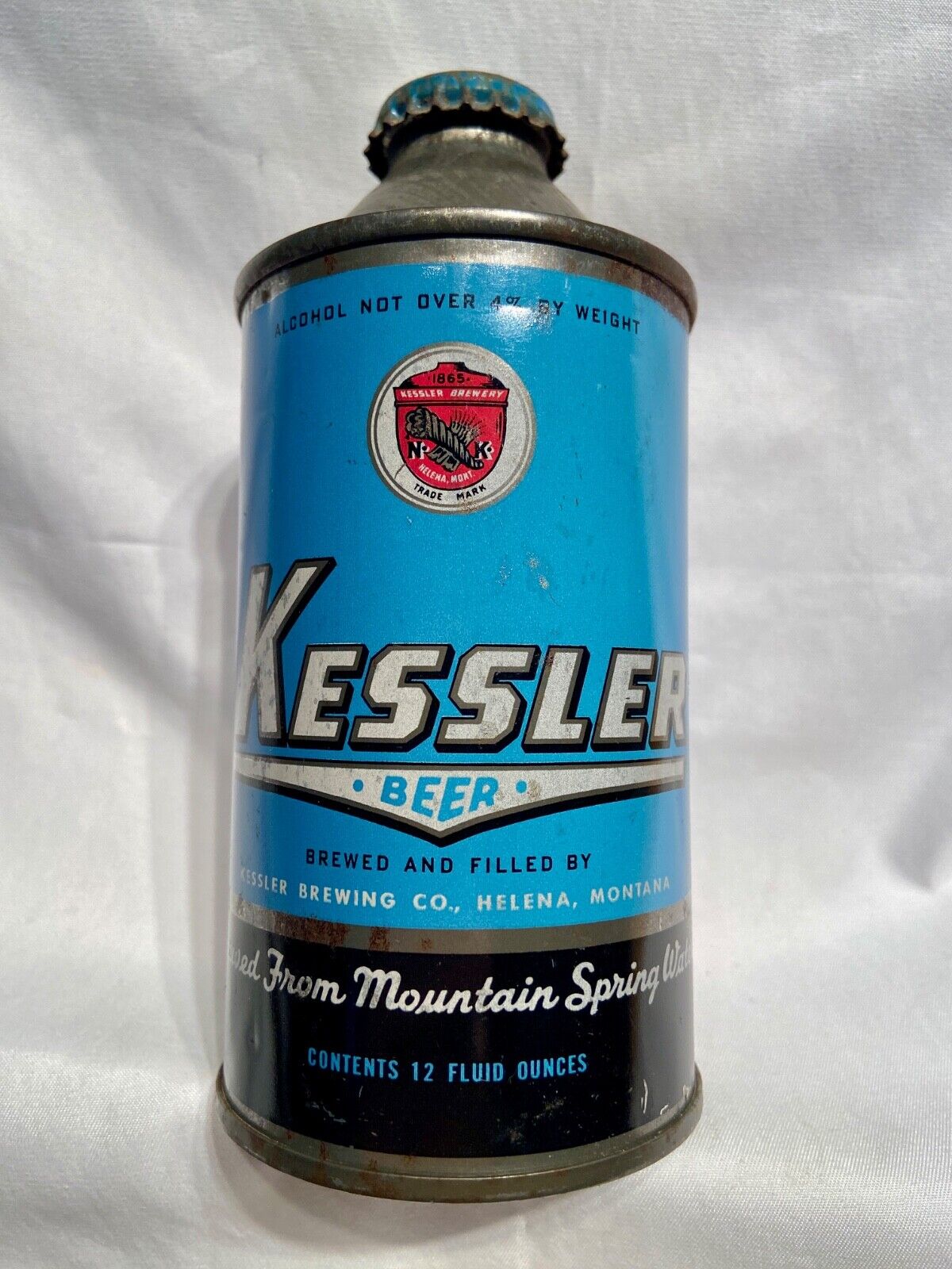 CONE TOP BEER CAN EMPTY KESSLER 171-16 HELENA MONTANA