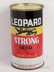 NICE LEOPARD LTD STRONG BEER CAN FLAT TOP HASTINGS, NEW ZEALAND CHILLED BIG CAT