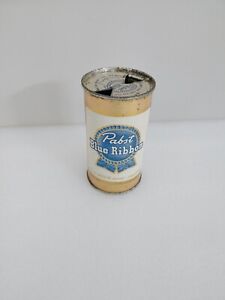 Vintage PBR Pabst Blue Ribbon Peoria Beauty Vanity Lid Flat Top Beer Can