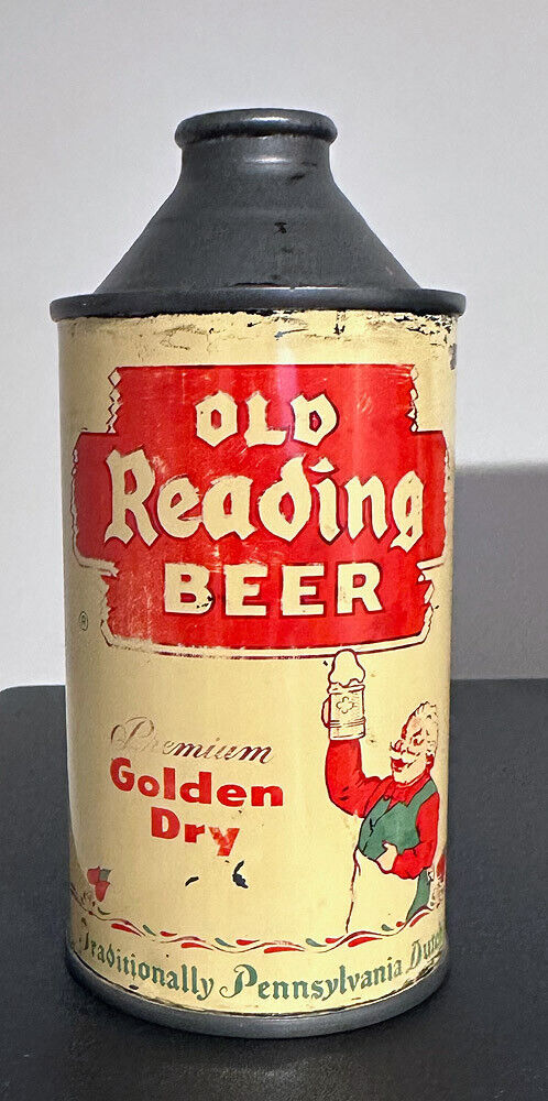Old Reading Beer Premium Golden Dry Cone Top Can 12oz-Reading, PA - USBC #176-31