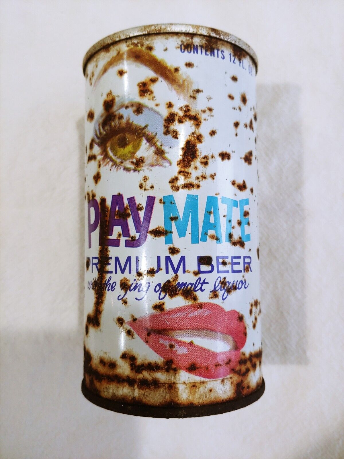 Play Mate Original Pull Tab Beer Can. Reading PA