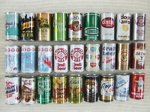 Rare Vintage Promotional Air Filled Beer Can Collection - 27 Empty Beer Cans