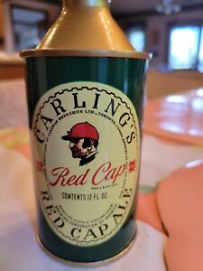 Carling's Red Cap Ale cone top beer can, mint