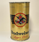 BUDWEISER LAGER BEER Flat Top Can OPENING INSTRUCTIONS St Louis MO  OI STUNNING!