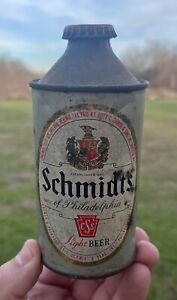 New ListingVintage Schmidt’s Light Beer Cone Top Can Philadelphia