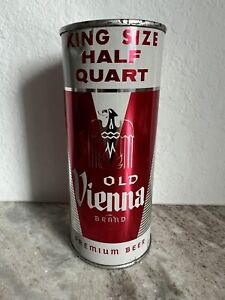 Old Vienna King Size Half Quart/16 oz Flat Top Beer Can
