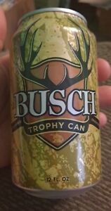 RARE! Gold Busch Light Trophy 12 oz Beer Can 2016 Antlers Rack