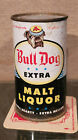 1950S BULL DOG EXTRA MALT LIQUOR FLAT TOP BEER CAN ACME LOS ANGELES CALIFORNIA