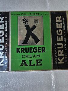 krueger beer Full Quart can Unrolled Sheet