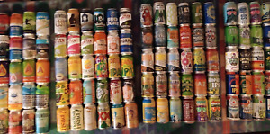 54 bottom opened beer cans, your choice, see pics, over 350 cans to choose from