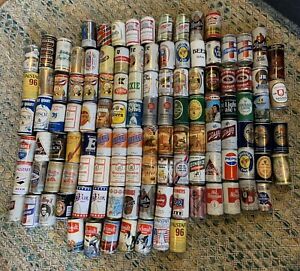 Vintage 70-80s Beer Can Lot Of 110+ Schlitz Billy Schmidt AB Miller Steel & Alum
