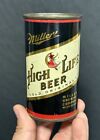 Vintage Miller High Life Beer Flat Top Beer Can Nice 12 oz