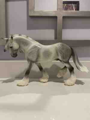 BREYER BREYERFEST SR SPECIAL RUN 2020 GLOSSY ASH DAPPLE GREY DRAFT OTHELLO HORSE