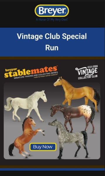 Breyer Vintage Club Stablemate Collection 2024 Special Run