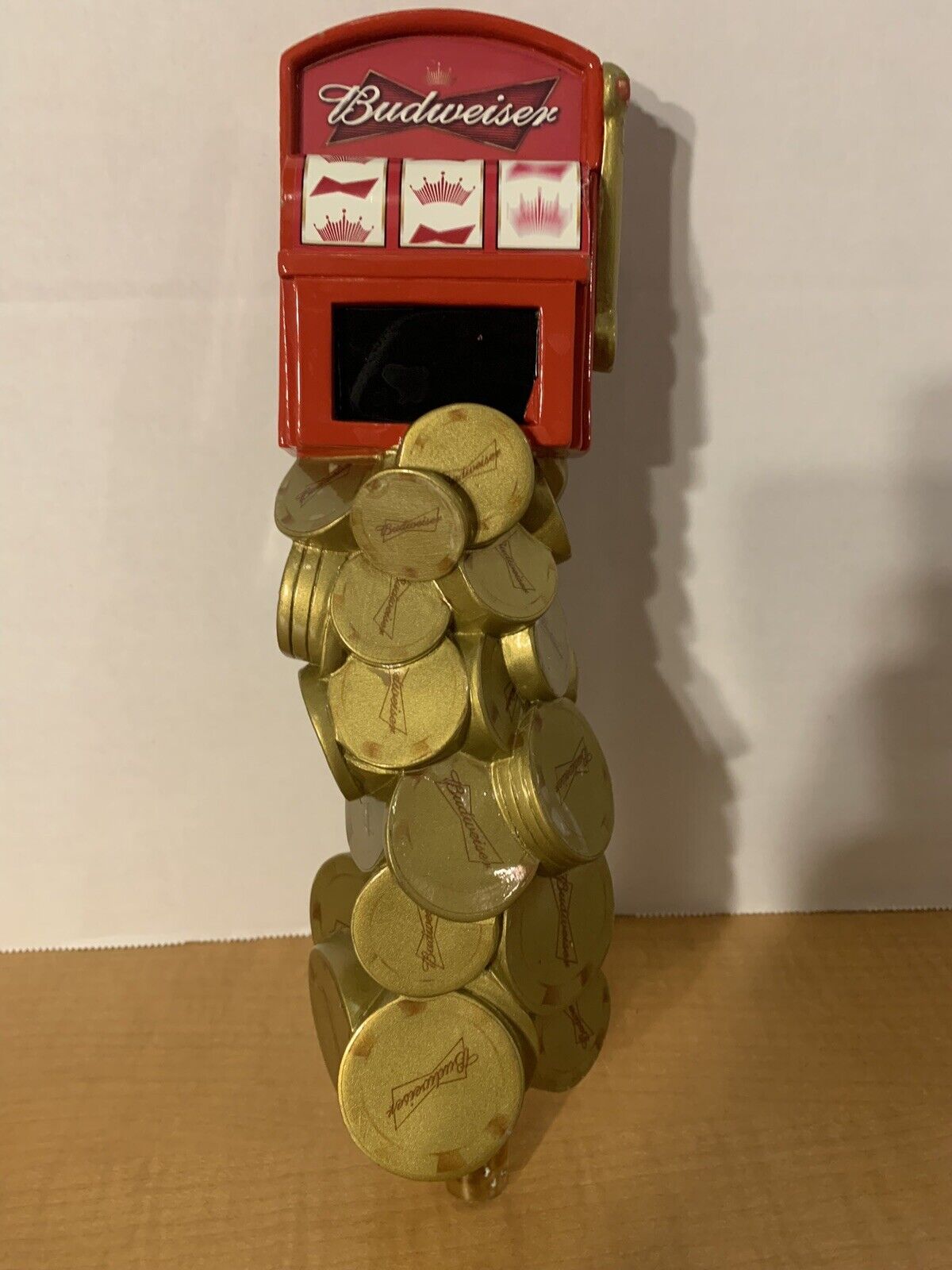 Budweiser Winning Slot Machine Tap Handle Very Rare Vintage Home Bar