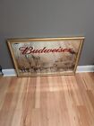 Rare Anheuser Budweiser Clydesdale Mirror Sign Washington DC Prohibition 36x26