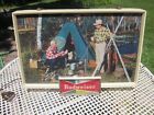 Budweiser Beer Lighted Sign Fishing Camp / 2 Men Talking (not 3, the common one)