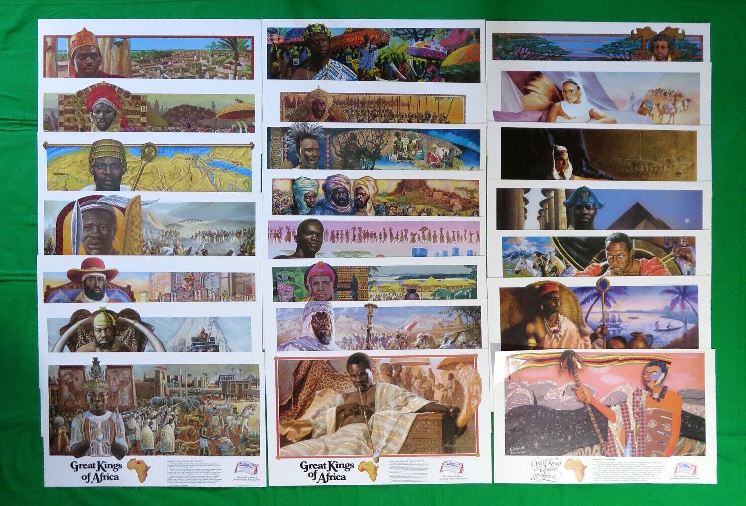 Budweiser Beer Kings Of Africa Vintage 80's 90's Poster Lot of 22 Queens Art