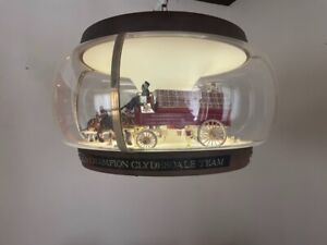 Vintage Budweiser Rotating Clydesdale Lamp